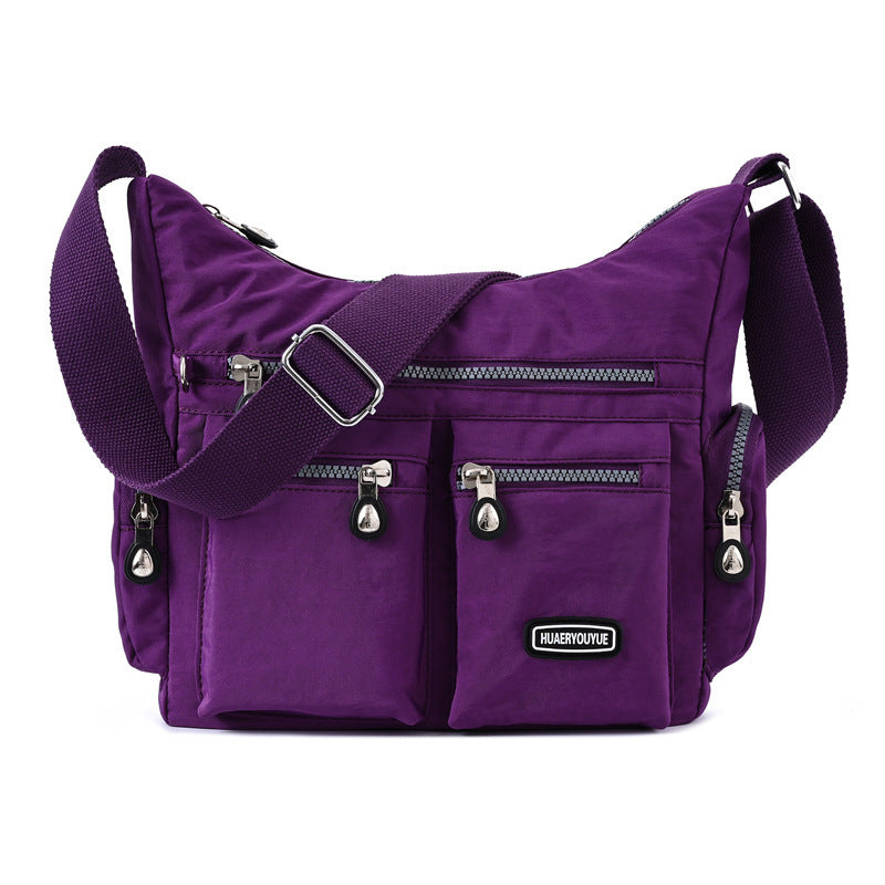 Women’s Waterproof Crossbody Shoulder Bag – Multi-Pocket Nylon Messenger Handbag