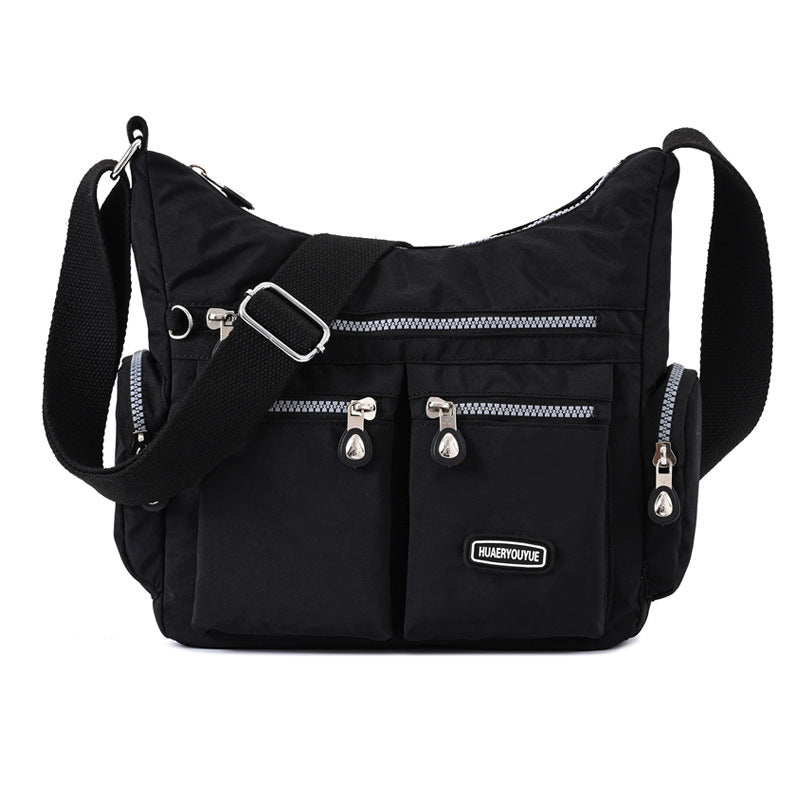 Women’s Waterproof Crossbody Shoulder Bag – Multi-Pocket Nylon Messenger Handbag
