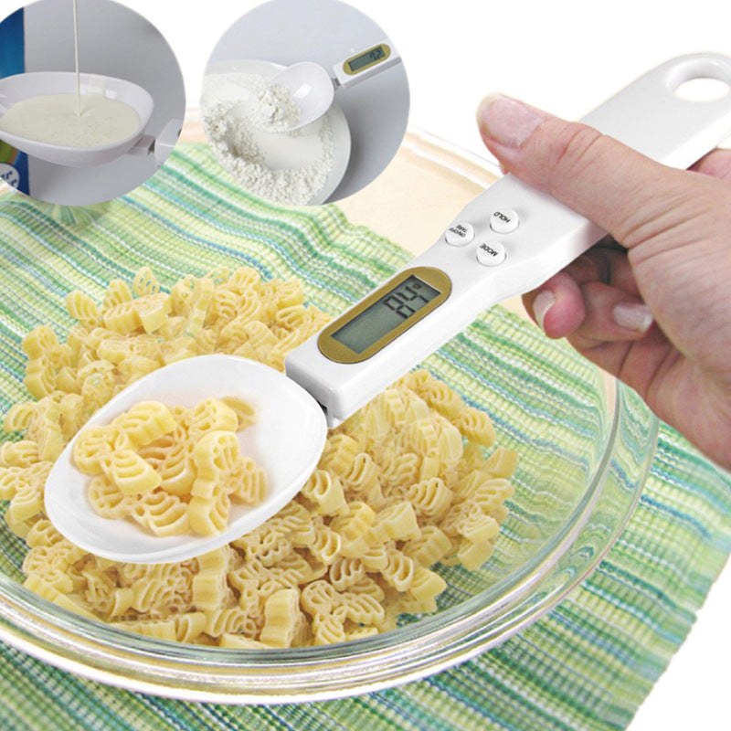 LCD Digital Measuring Spoon Scale – 500g Electronic Kitchen Food Weight Tool for Cooking & Baking
