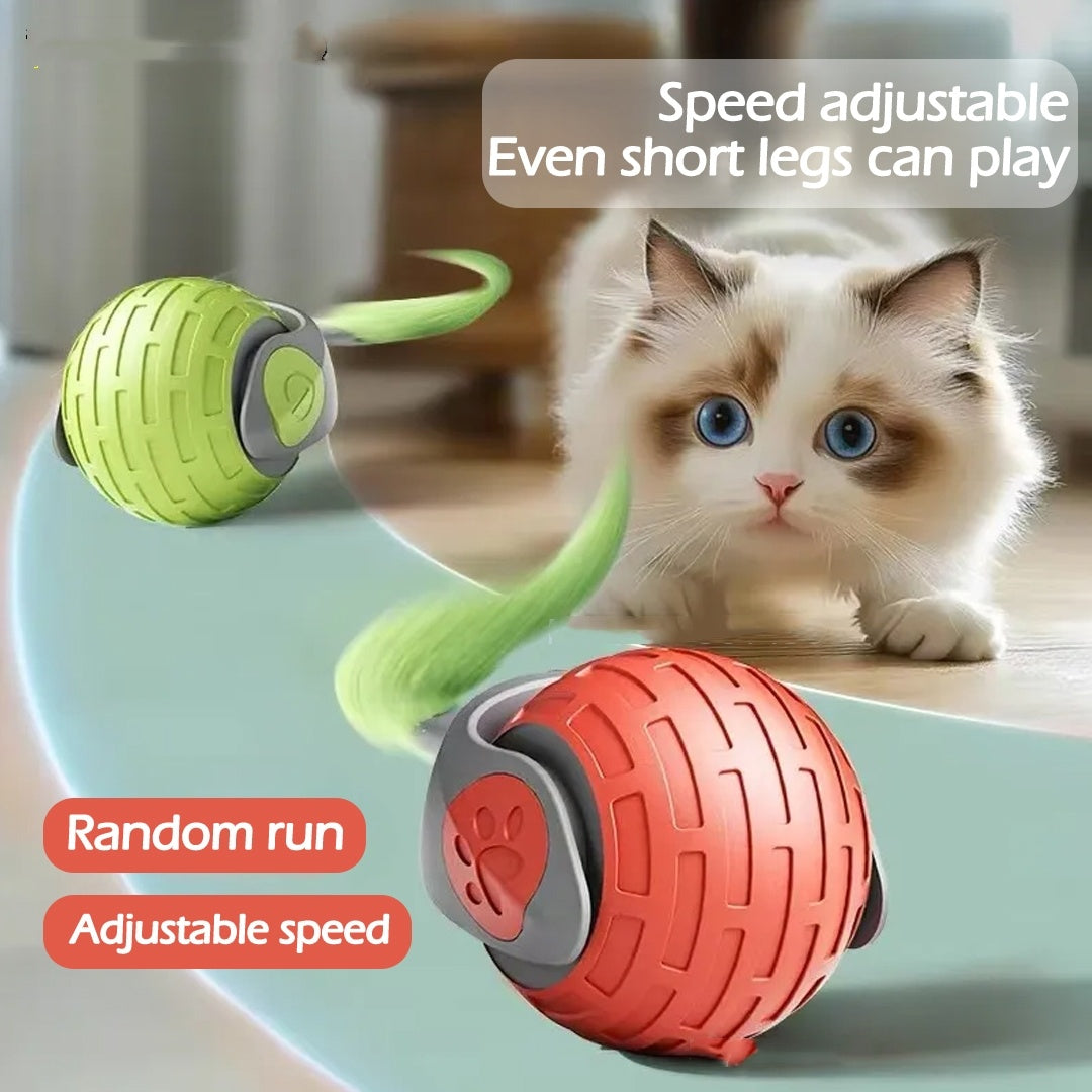Smart Electric Cat Toy Ball – USB Rechargeable Interactive Rolling Toy for Cats & Pets