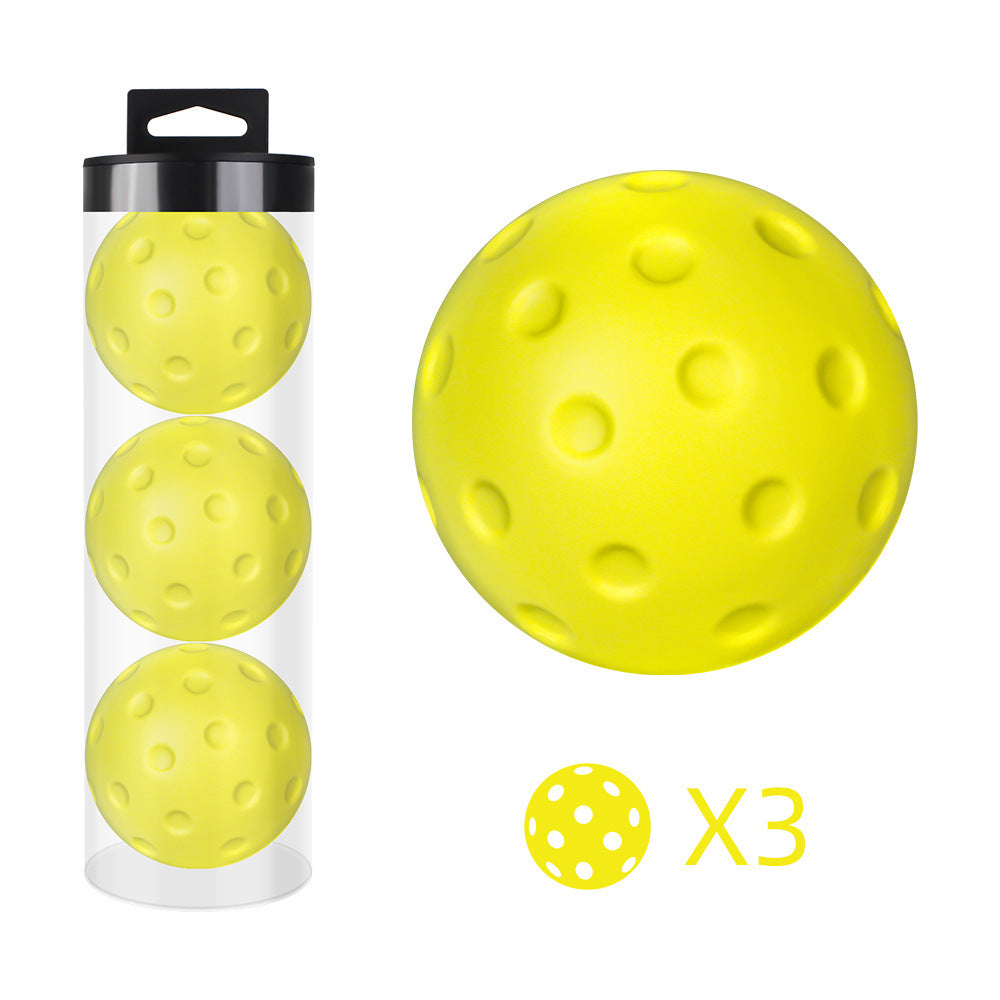 Quiet Foam Pickleball Balls – Soft Low-Impact Practice for Indoor/Outdoor Play (Single or 3 Pack)