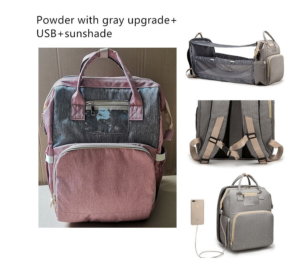 Baby Backpack Bed Folding USB Charging