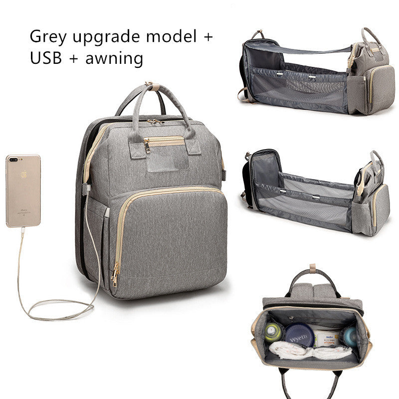 Baby Backpack Bed Folding USB Charging
