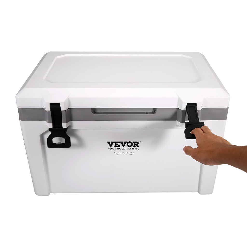 Insulated Portable Cooler – Hard Ice Chest with Handle, Holds 50 Cans, Keeps Ice Up to 6 Days