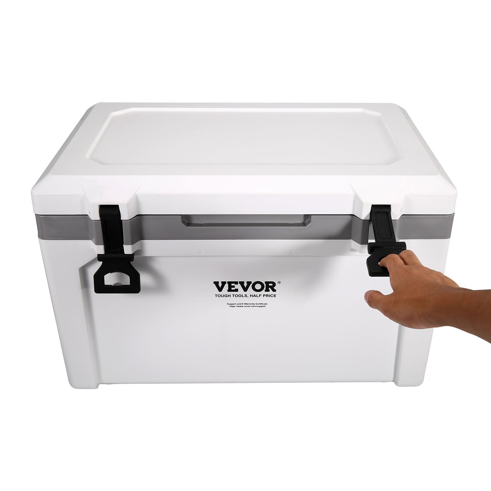 Insulated Portable Cooler – Hard Ice Chest with Handle, Holds 50 Cans, Keeps Ice Up to 6 Days