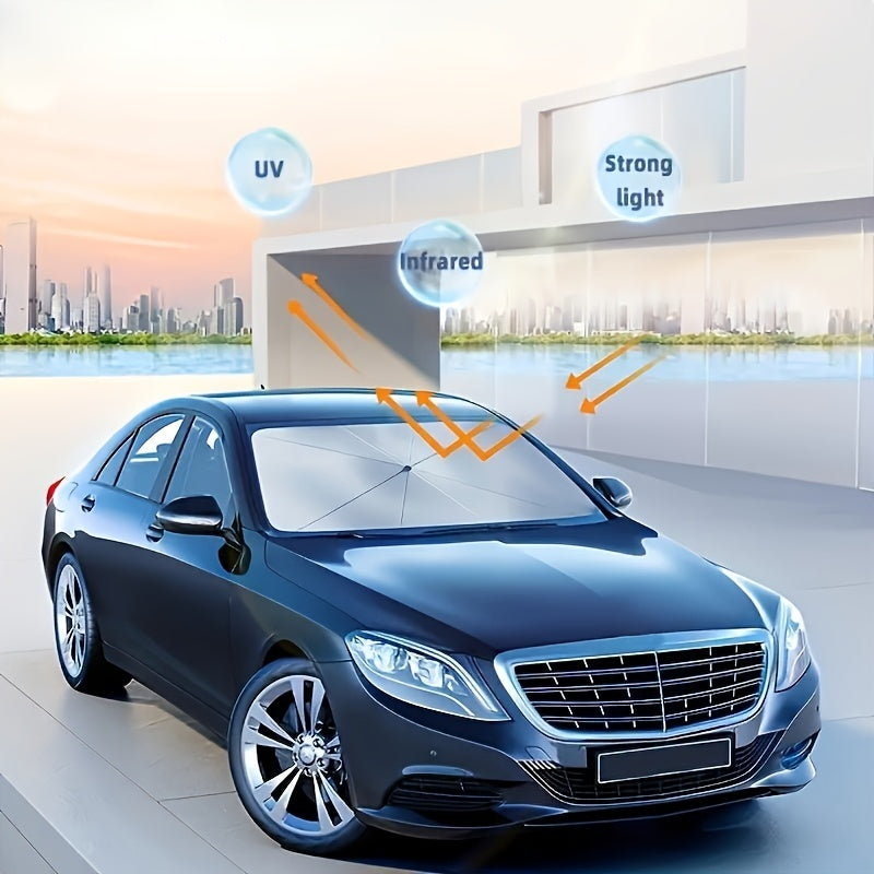Sunshade For Front Window  Auto Interior Accessory, Sun Protection Curtain