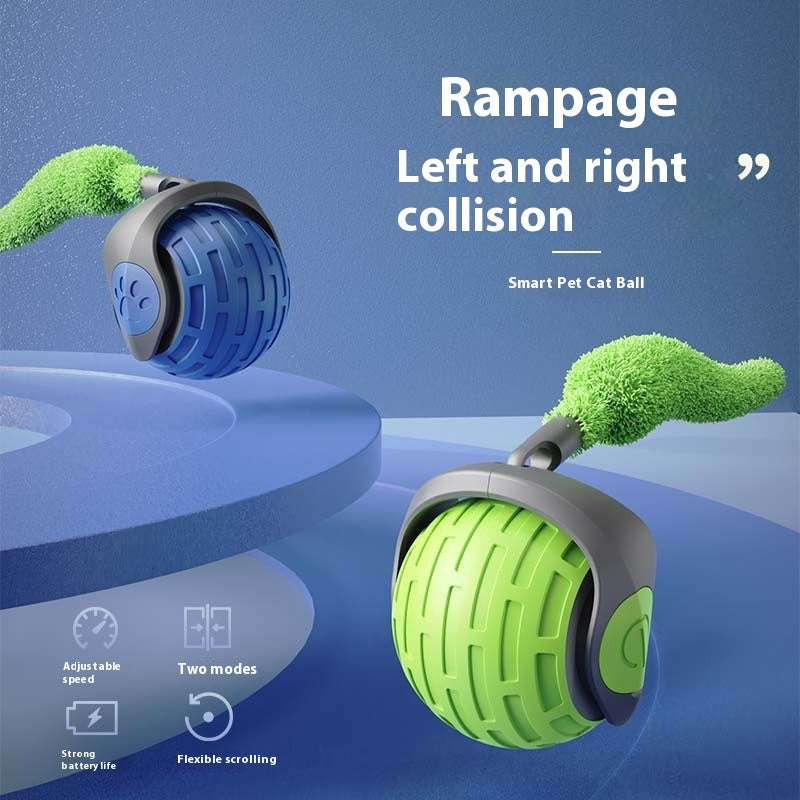 Smart Electric Cat Toy Ball – USB Rechargeable Interactive Rolling Toy for Cats & Pets