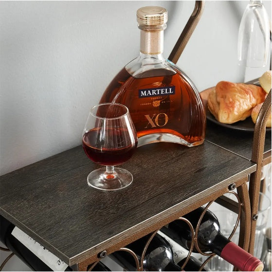 Wine Rack,5 Tier Freestanding Wine Rack With Wine Glass Holder