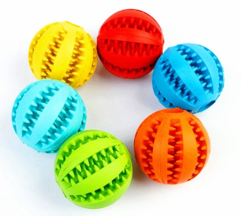 Dog Treat Ball – Interactive Chew Toy, Food Dispenser & Teeth Cleaner