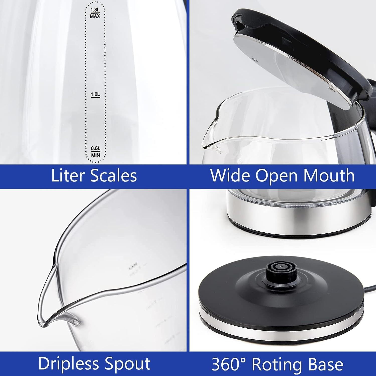 Electric Kettle Water Boiler,  Electric Tea Kettle,