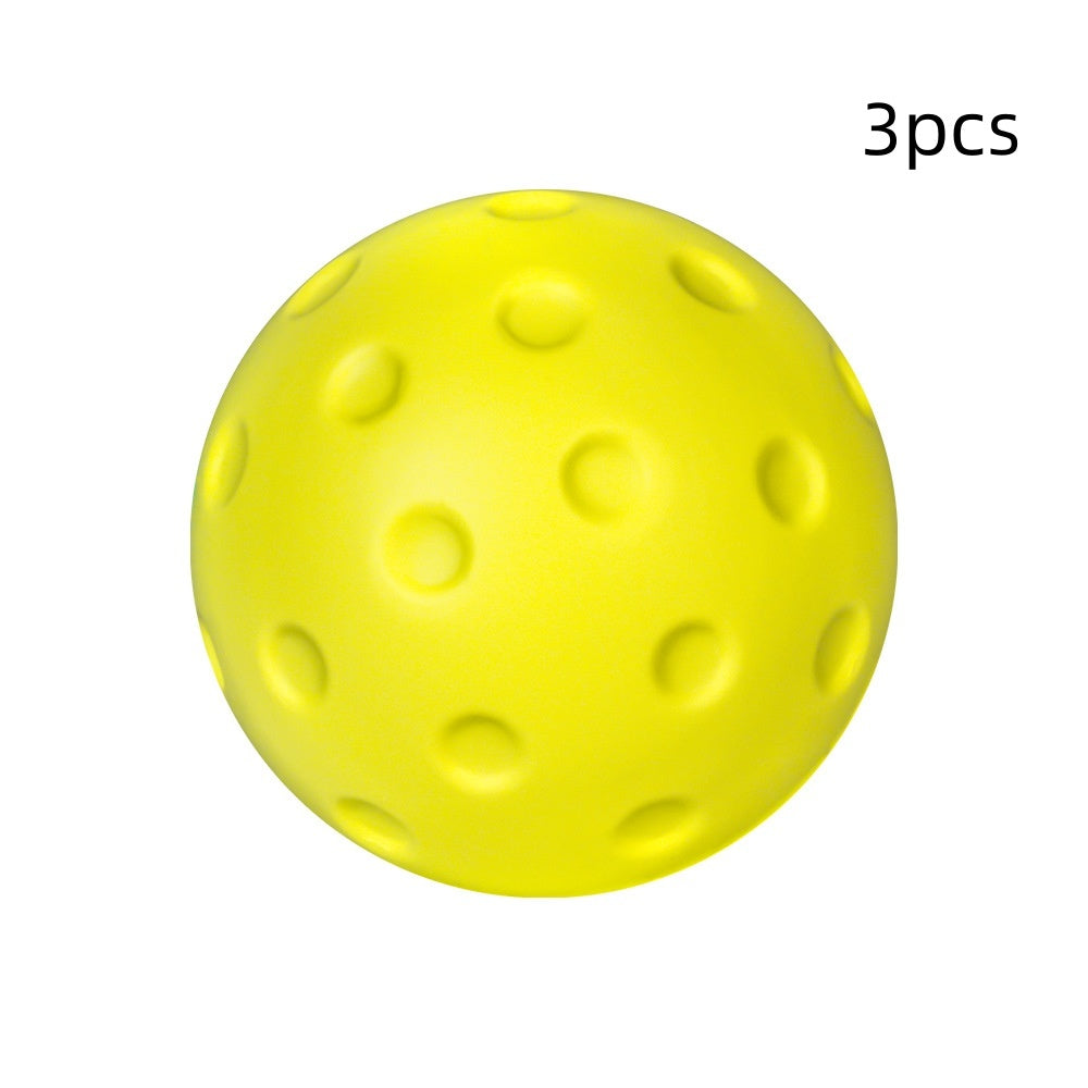 Quiet Foam Pickleball Balls – Soft Low-Impact Practice for Indoor/Outdoor Play (Single or 3 Pack)