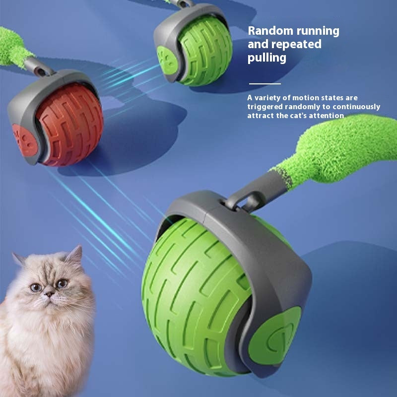 Smart Electric Cat Toy Ball – USB Rechargeable Interactive Rolling Toy for Cats & Pets