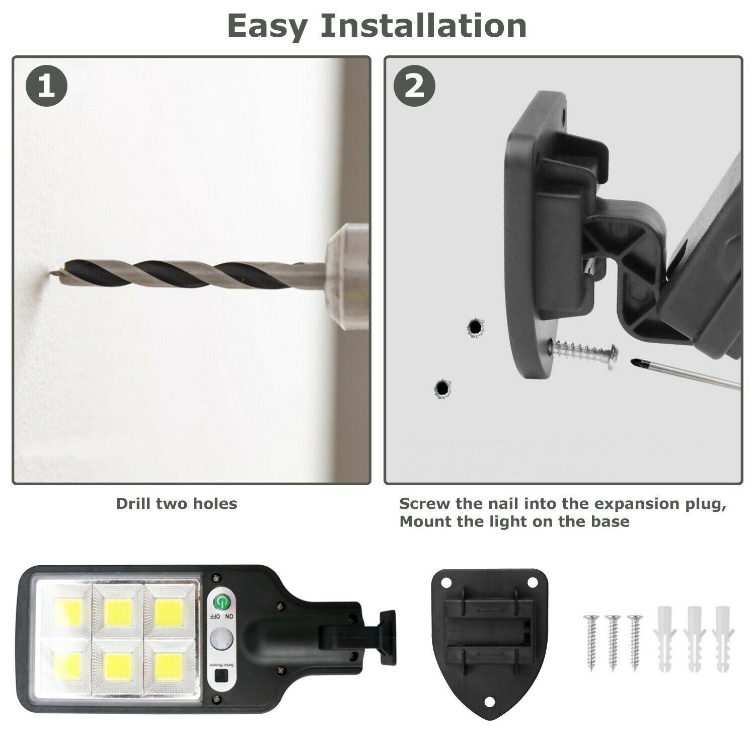Outdoor Street Wall Lamp Solar Wall Lamp Lights LED Solar Motion Sensor Light