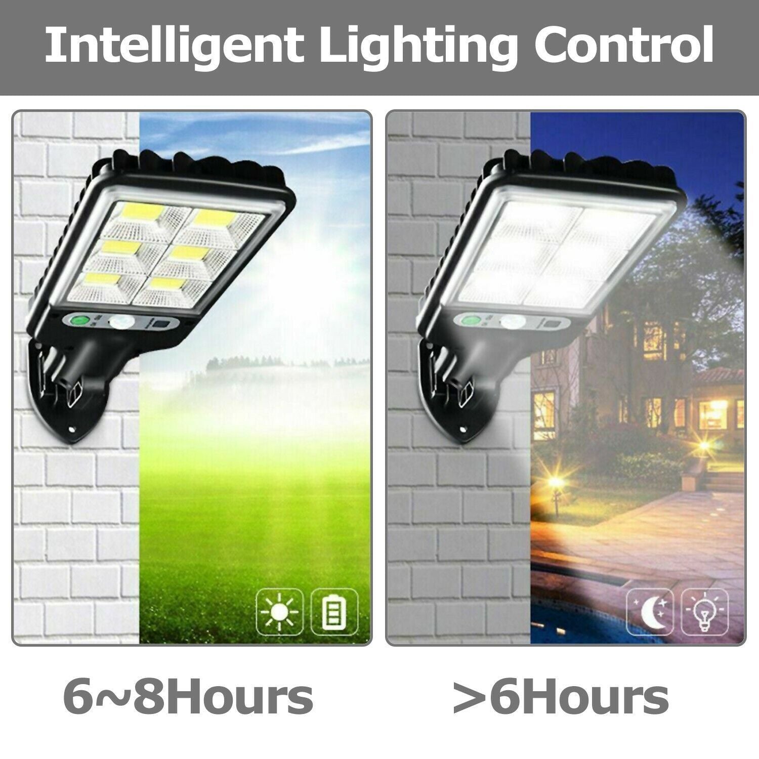 Outdoor Street Wall Lamp Solar Wall Lamp Lights LED Solar Motion Sensor Light